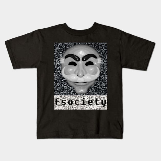 fsociety Kids T-Shirt by ElectricMint